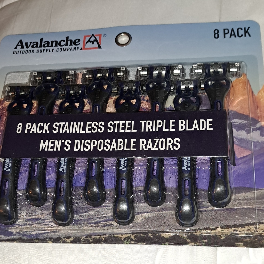 Avalanche Mens Disposable Razors 8 Pack Bundle Only